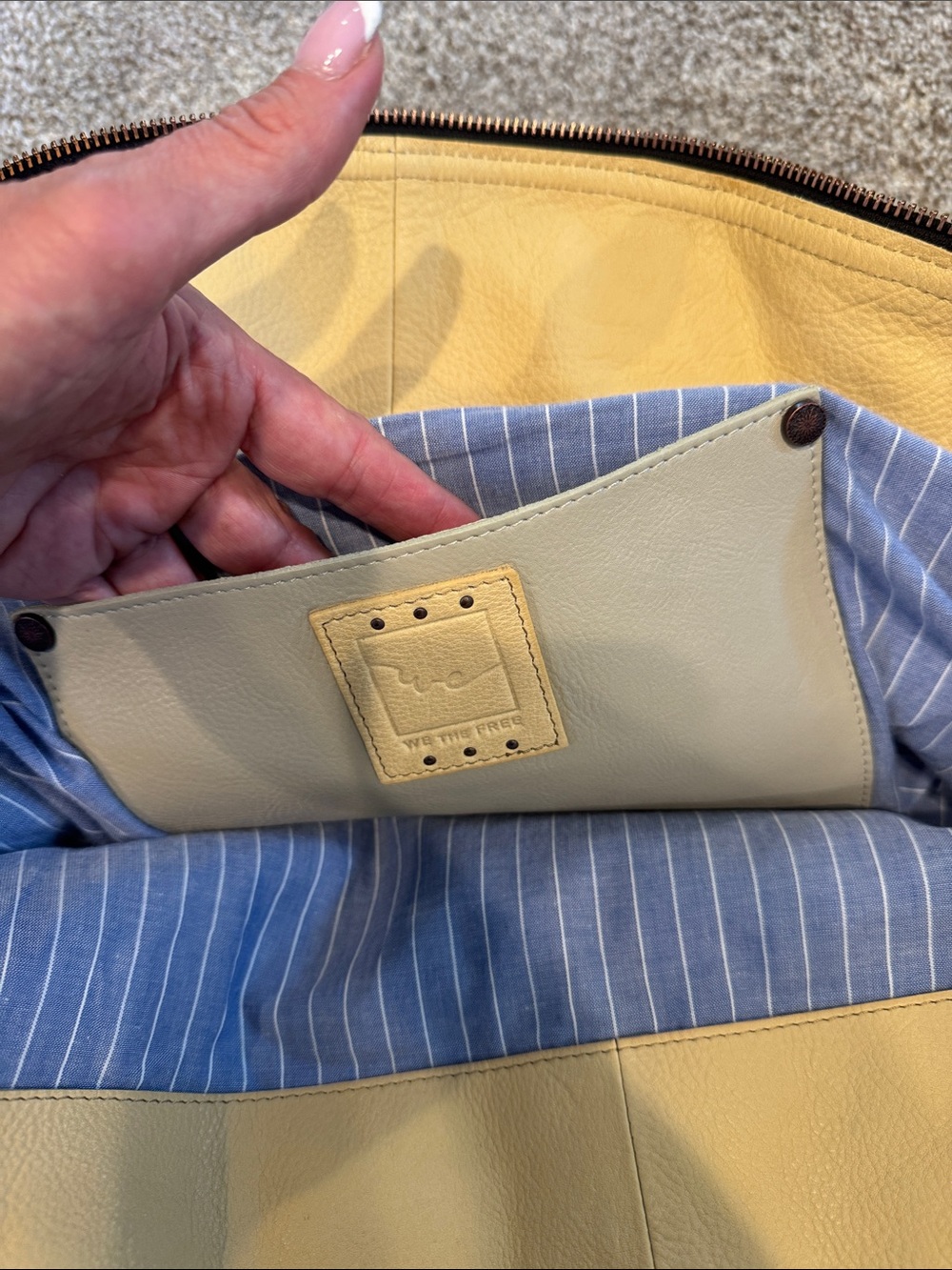 We The Free Tan Leather Shoulder Bag - Picture 4 of 6